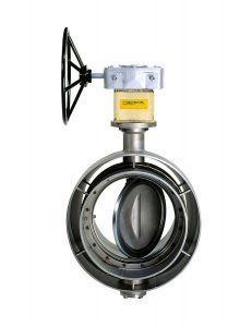 Butterfly valve double offset design HGHL